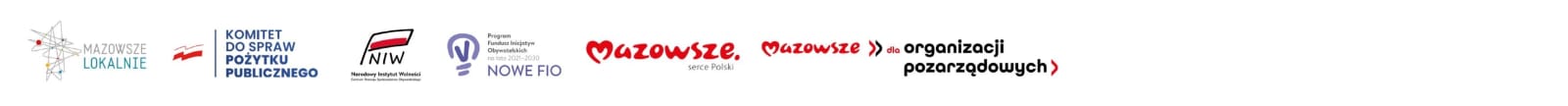 Mazowsze Lokalnie; Komitet do Spraw Pożytku Publicznego; Narodowy Instytut Wolności; NOWEFIO; Mazowsze — serce Polski; Mazowsze dla organizacji pozarządowych.
